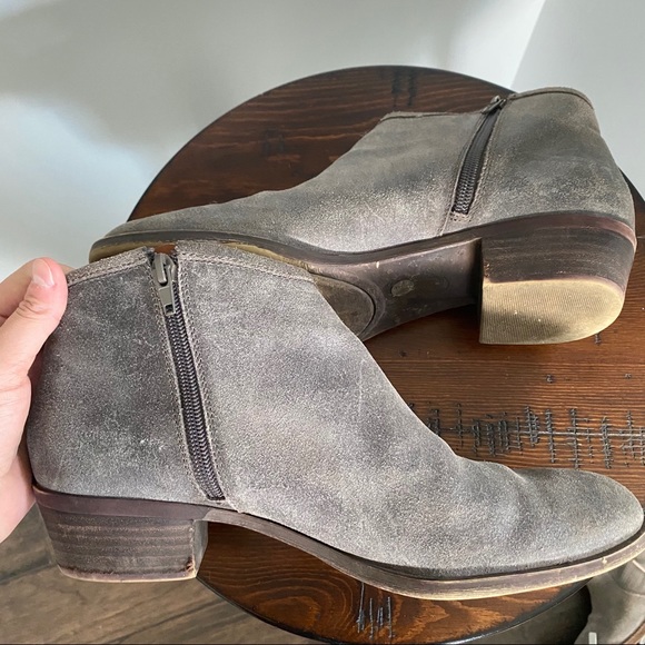 Lucky Brand Leather Heeled Brekke Ankle Boots - 11 - Picture 7 of 7
